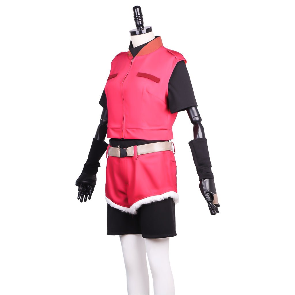 Women's Resident Evil Claire Redfield Cosplay Costume - Coat, Shirt, Shorts with Belt-Astricos