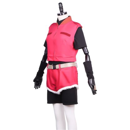 Women's Resident Evil Claire Redfield Cosplay Costume - Coat, Shirt, Shorts with Belt-Astricos