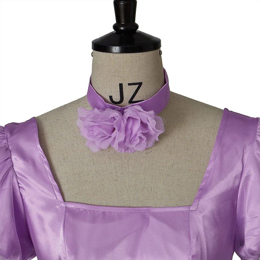 Elegant Women Philippa Cosplay Costume - Regency Princess Purple Ball Gown-Astricos