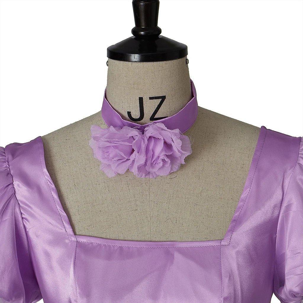 Elegant Women Philippa Cosplay Costume - Regency Princess Purple Ball Gown-Astricos