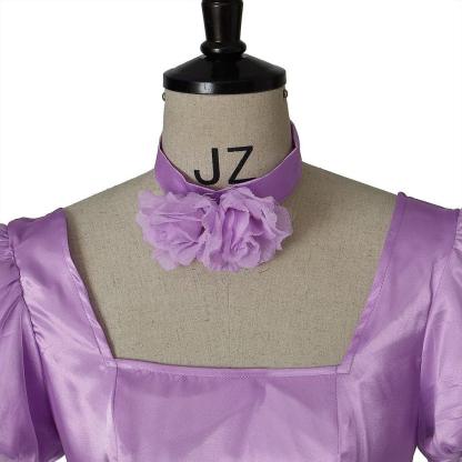 Elegant Women Philippa Cosplay Costume - Regency Princess Purple Ball Gown-Astricos