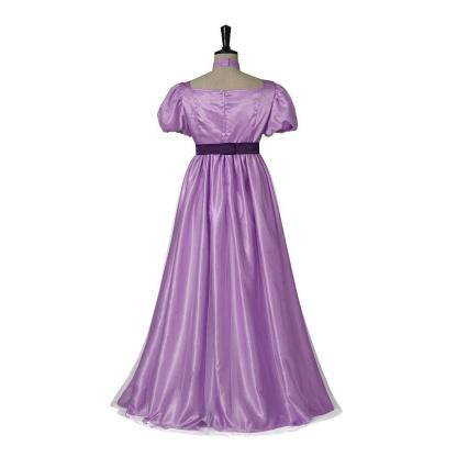 Elegant Women Philippa Cosplay Costume - Regency Princess Purple Ball Gown-Astricos