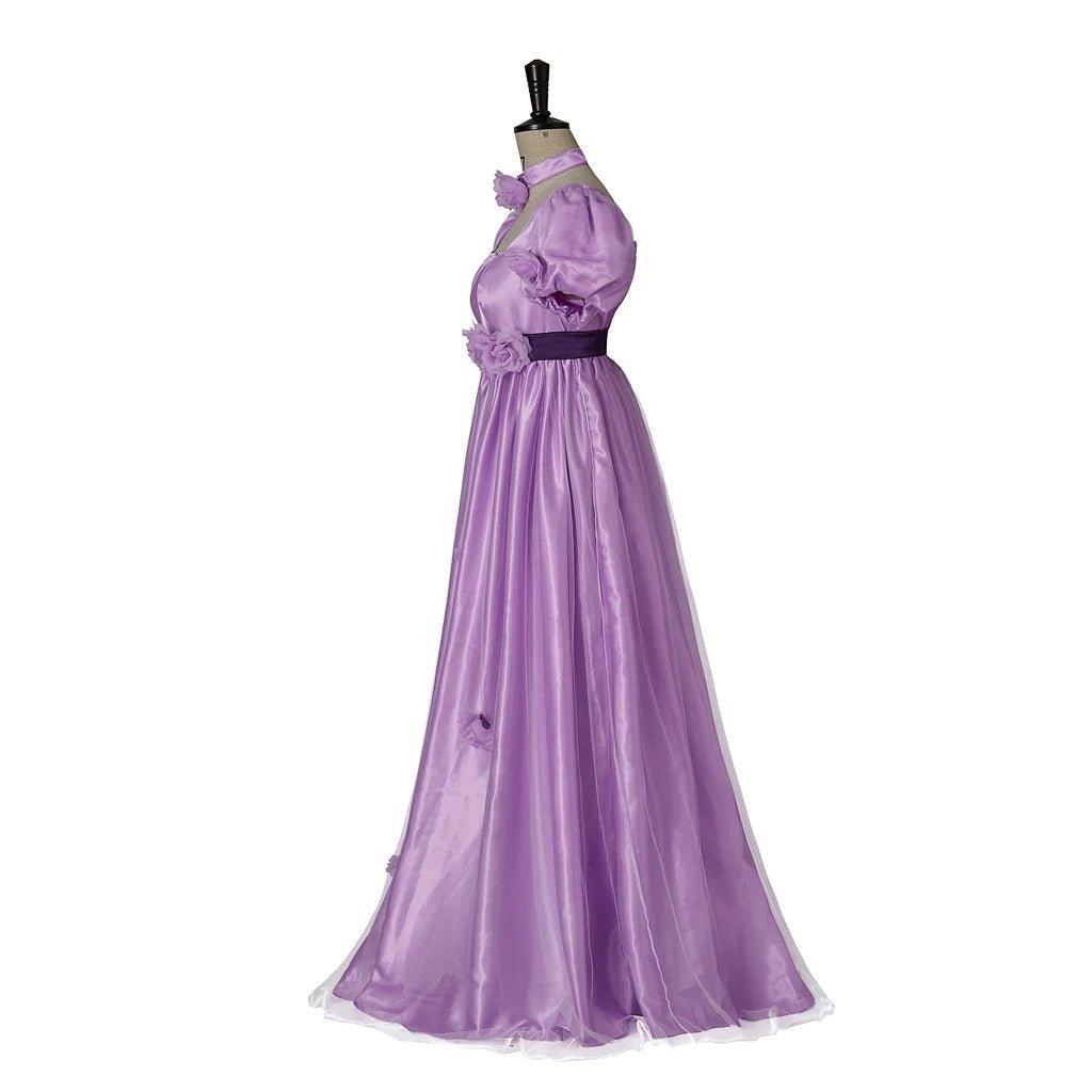Elegant Women Philippa Cosplay Costume - Regency Princess Purple Ball Gown-Astricos