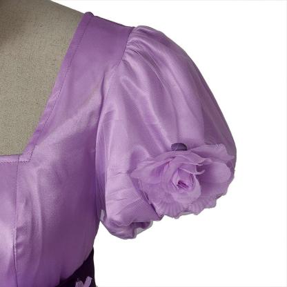 Elegant Women Philippa Cosplay Costume - Regency Princess Purple Ball Gown-Astricos