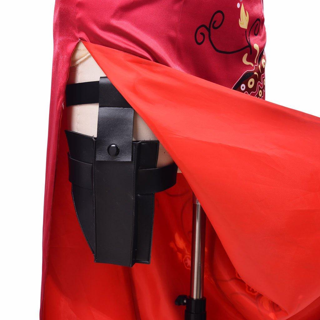 Ada Wong Red Cheongsam Cosplay Costume | Resident Evil Movie Outfit-Astricos