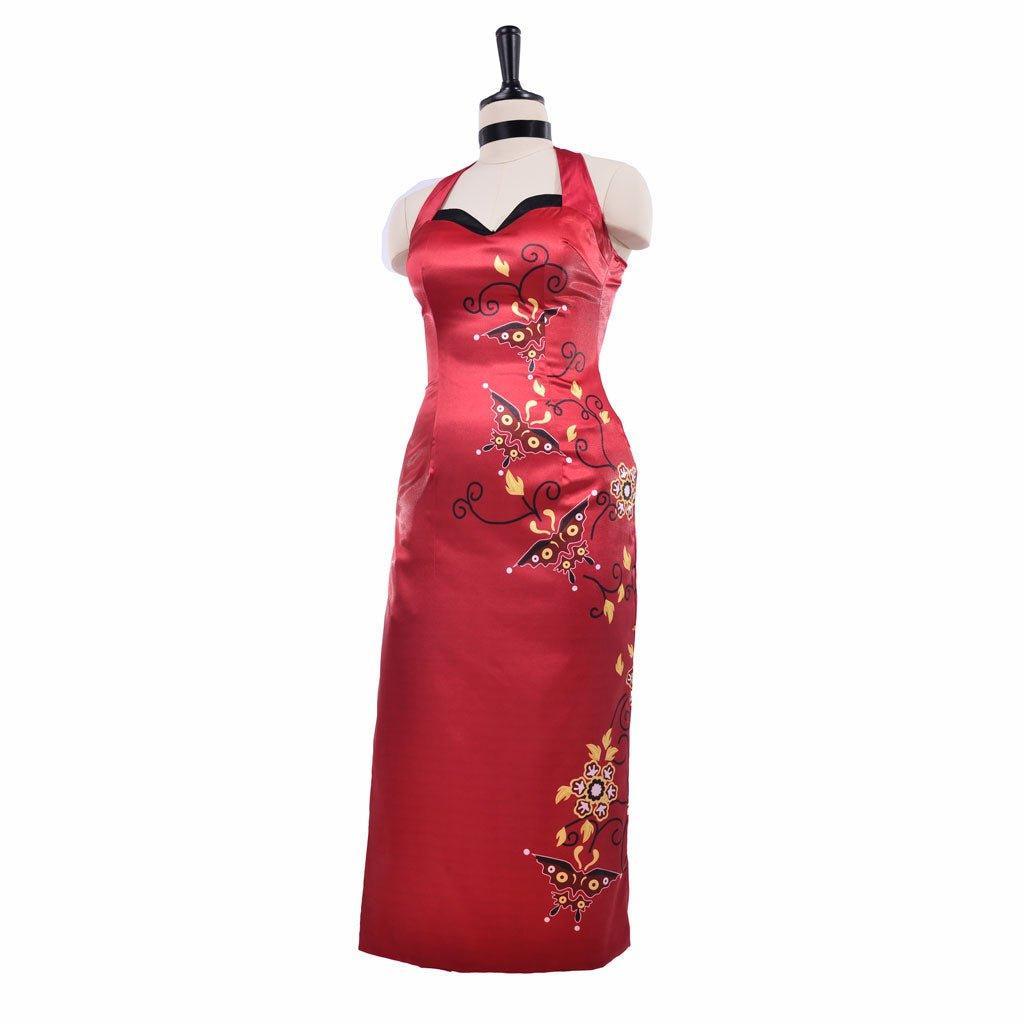 Ada Wong Red Cheongsam Cosplay Costume | Resident Evil Movie Outfit-Astricos