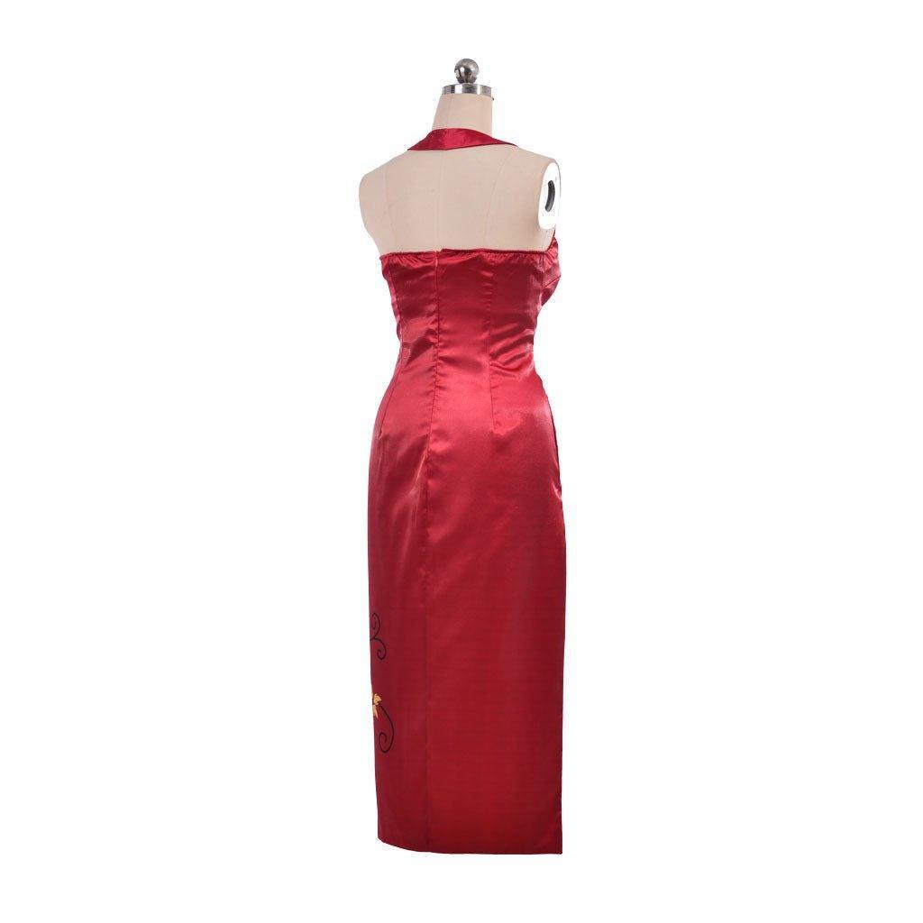 Ada Wong Red Cheongsam Cosplay Costume | Resident Evil Movie Outfit-Astricos