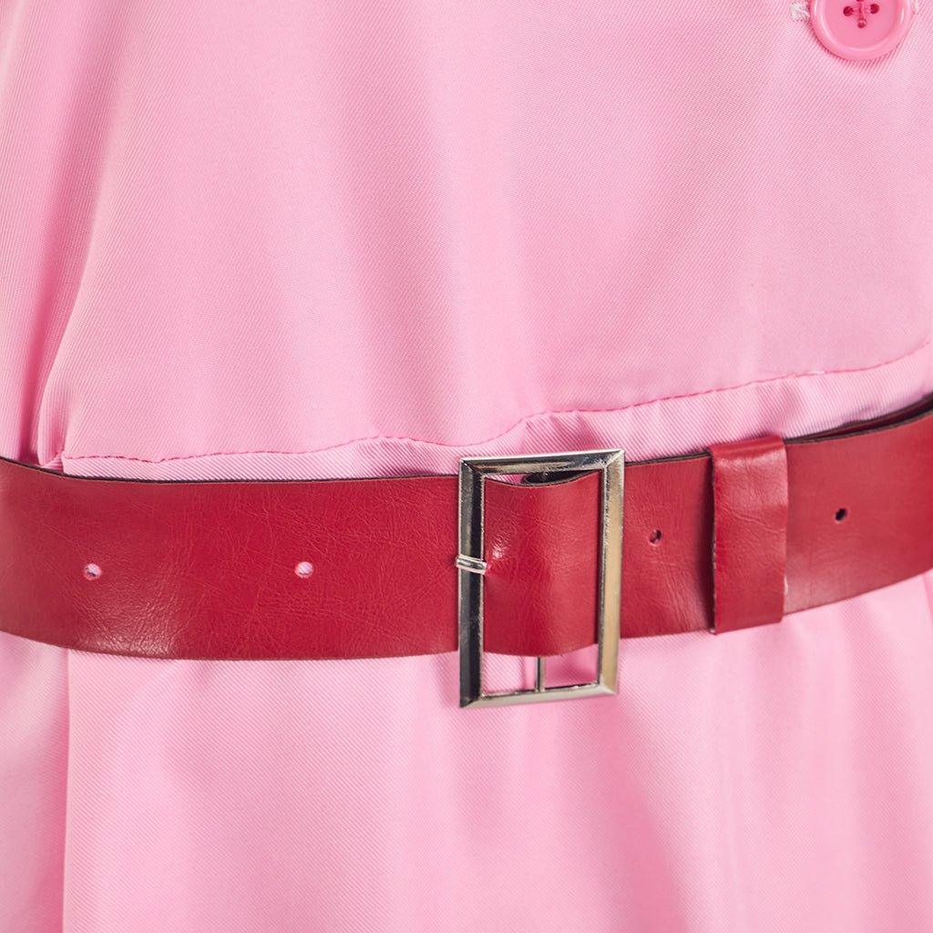 Dottie Hinson Pink Dress Cosplay Costume - Women's Baseball League Uniform for Halloween & Themed Parties-Astricos