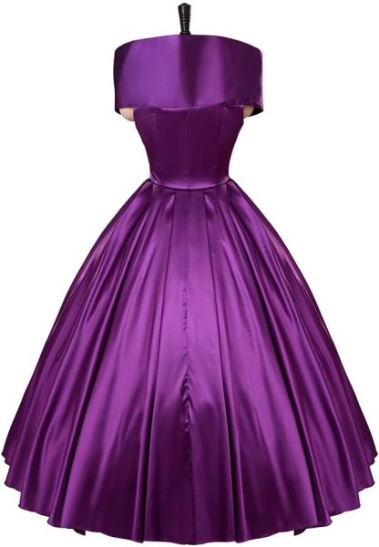 Purple Bearded Lady Circus Costume for Women - Theatrical Tutu Dress for Cosplay-Astricos