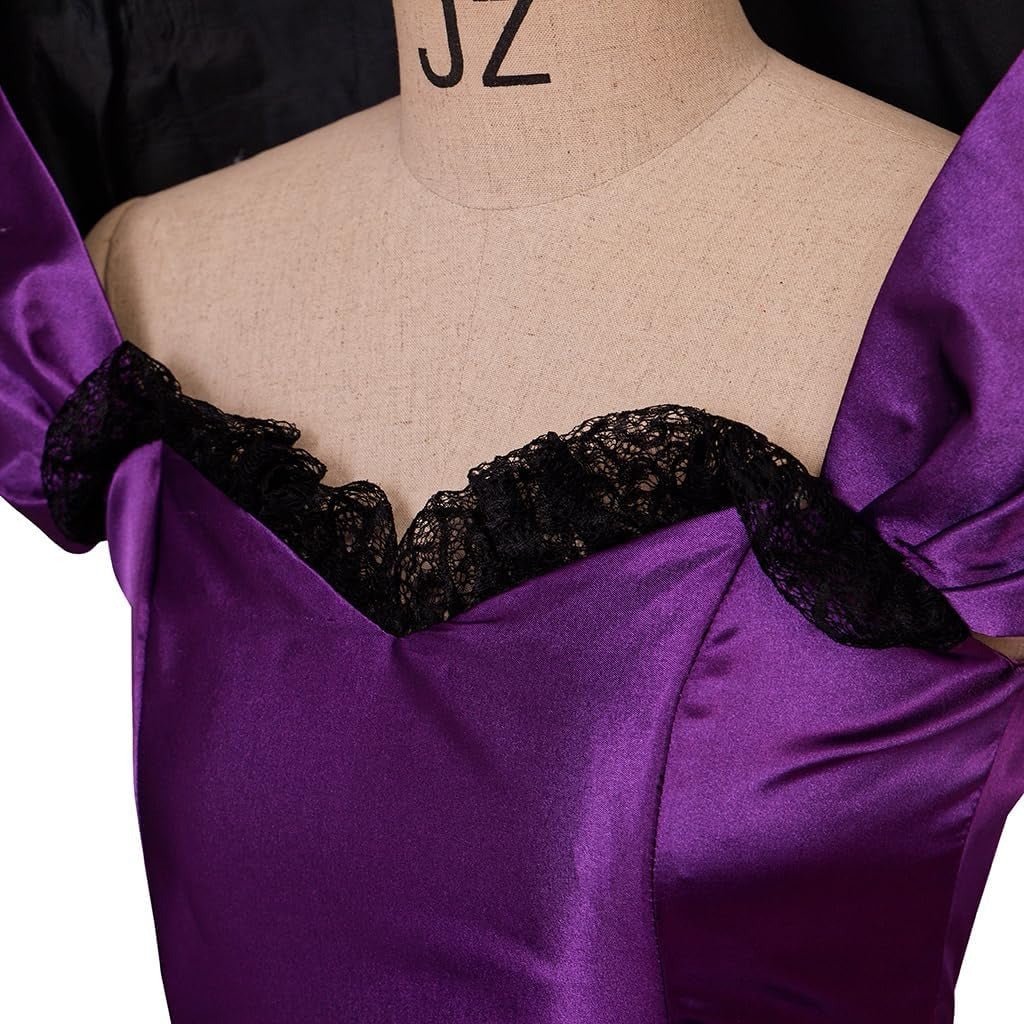 Purple Bearded Lady Circus Costume for Women - Theatrical Tutu Dress for Cosplay-Astricos