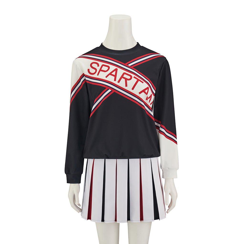 Women's Deluxe SNL Spartan Cheerleader Costume | Saturday Night Live Cosplay Outfit-Astricos