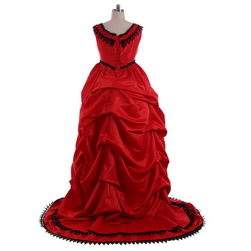Victorian Southern Belle Civil War Dress | Edwardian Gothic Vampire Costume for Women-Astricos