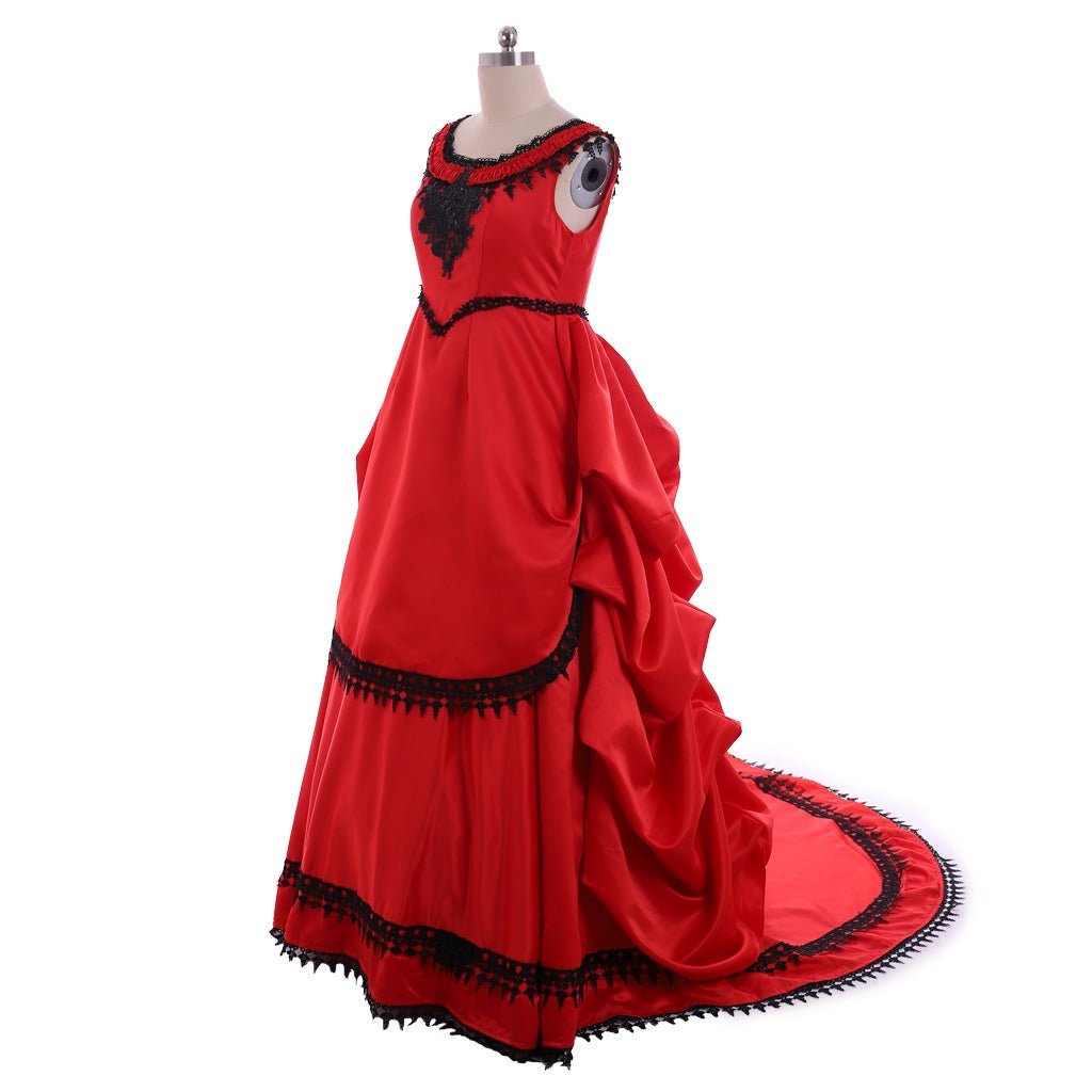 Victorian Southern Belle Civil War Dress | Edwardian Gothic Vampire Costume for Women-Astricos