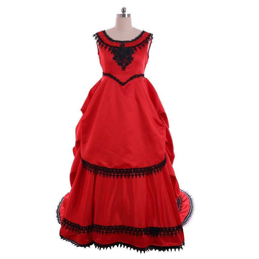 Victorian Southern Belle Civil War Dress | Edwardian Gothic Vampire Costume for Women-Astricos