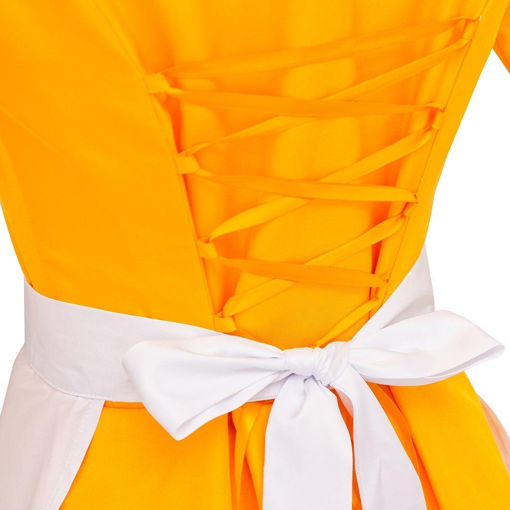 Tiana-Inspired Housemaid & Frog Waitress Cosplay Costume for Women | Halloween & Themed Parties-Astricos
