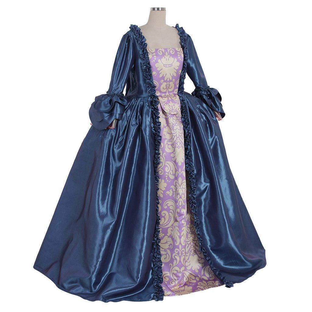 Queen Marie Antoinette Masquerade Rococo Ball Gown | Women's Cosplay Costume Dress-Astricos