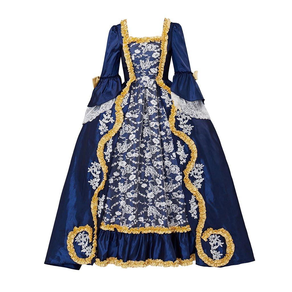 Elegant Women's Queen Marie Antoinette Rococo Ball Gown - Gothic Victorian Dress Costume-Astricos