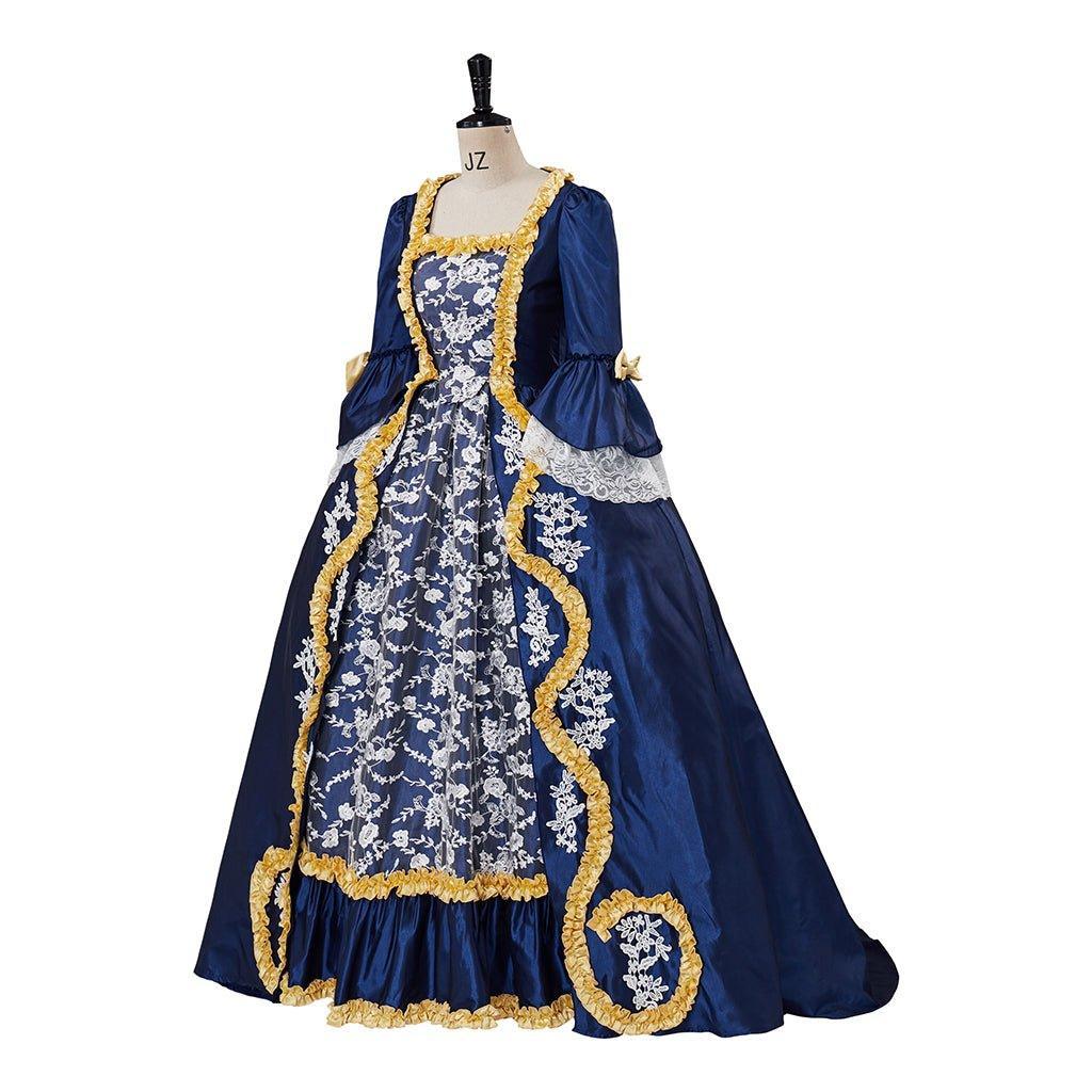 Elegant Women's Queen Marie Antoinette Rococo Ball Gown - Gothic Victorian Dress Costume-Astricos