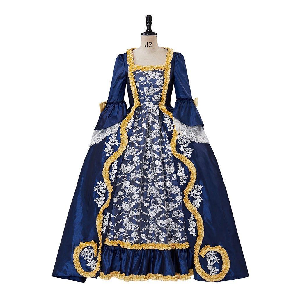 Elegant Women's Queen Marie Antoinette Rococo Ball Gown - Gothic Victorian Dress Costume-Astricos