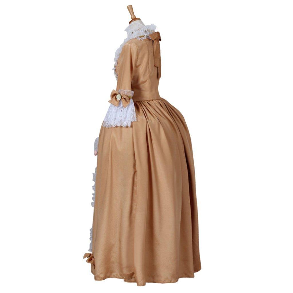 Women's Rococo Medieval Aristocrat Ball Gown | Victorian Yellow Dress | Cosplay Costume-Astricos