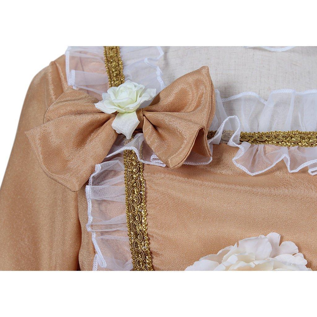 Women's Rococo Medieval Aristocrat Ball Gown | Victorian Yellow Dress | Cosplay Costume-Astricos
