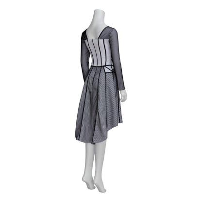 Jane Seymour Six the Musical Cosplay Costume - Elegant Black-Rimmed Dress-Astricos