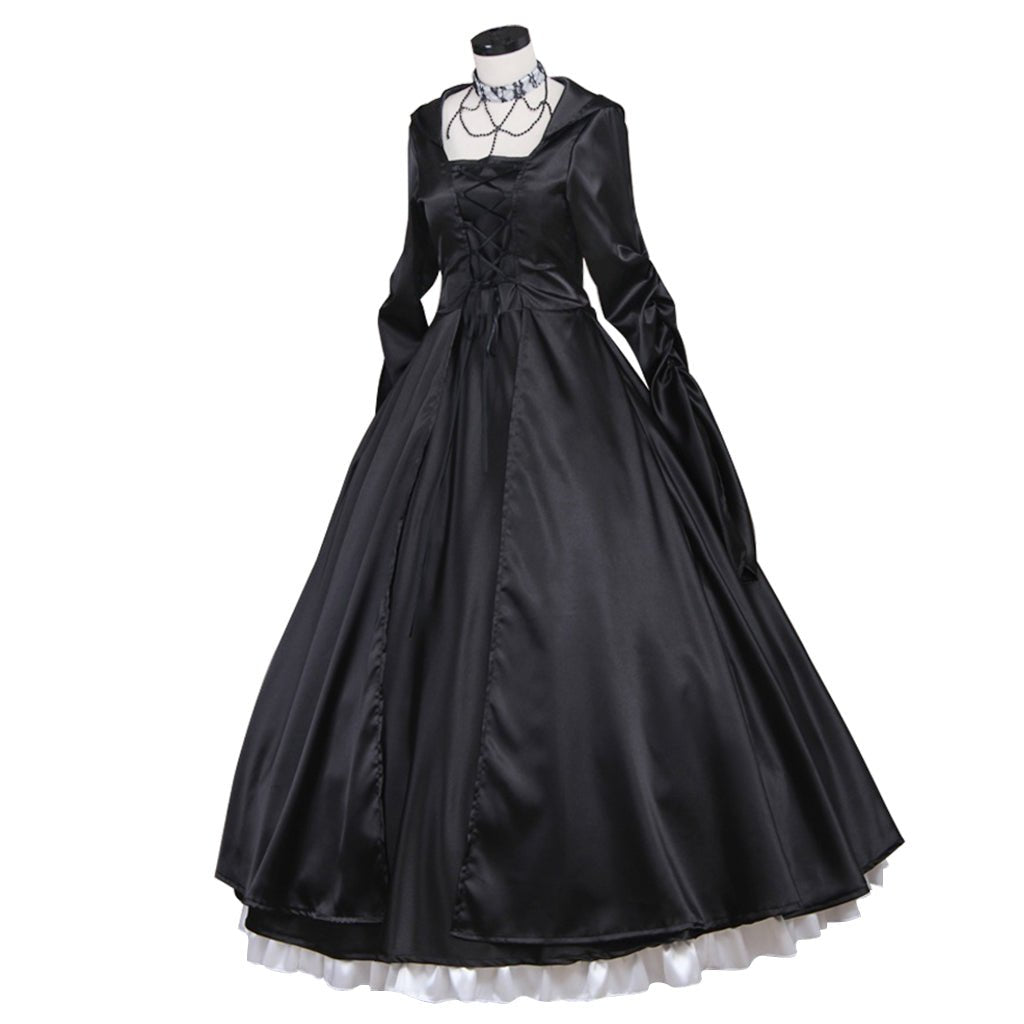 Gothic Victorian Ball Gown | Women's Vampire Renaissance Costume | Astricos-Astricos