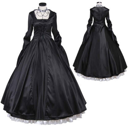 Gothic Victorian Ball Gown | Women's Vampire Renaissance Costume | Astricos-Astricos