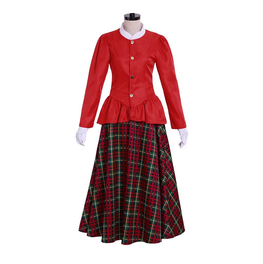 Victorian Christmas Carolers Costume for Women | Elegant Dickens Holiday Dress-Astricos
