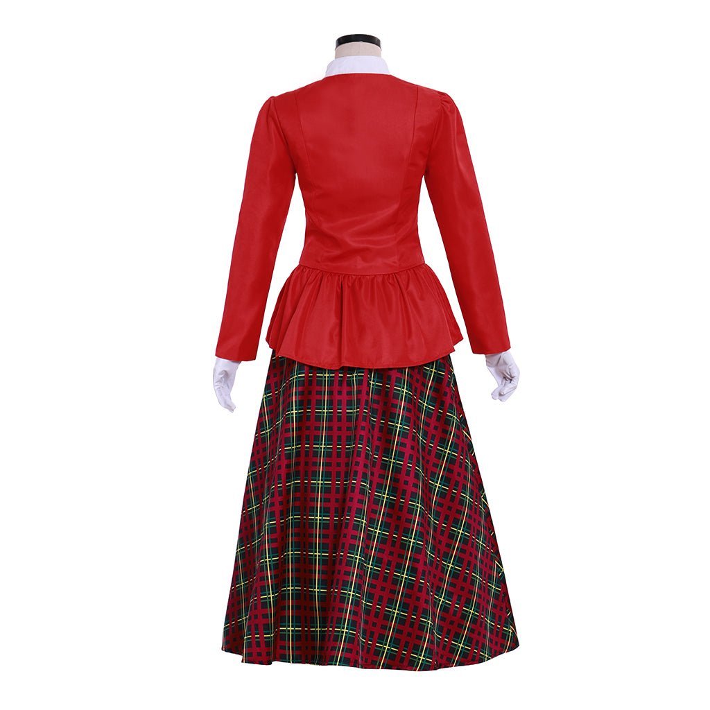 Victorian Christmas Carolers Costume for Women | Elegant Dickens Holiday Dress-Astricos