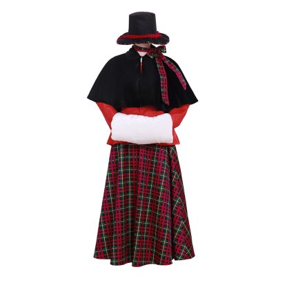 Victorian Christmas Carolers Costume for Women | Elegant Dickens Holiday Dress-Astricos