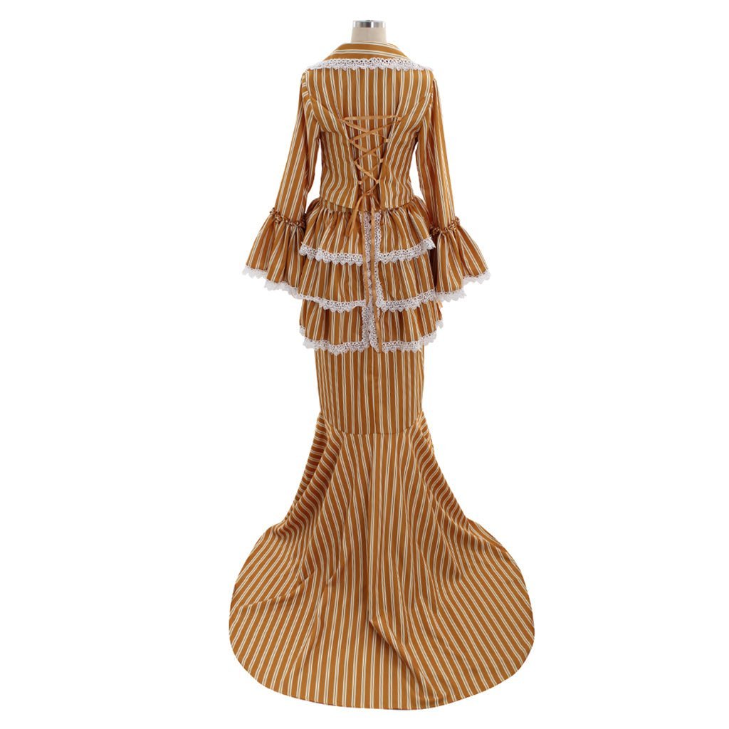 Victorian Steampunk Skirt Dress Costume for Women | Edwardian Suit Coat & Skirt Cosplay Outfit-Astricos