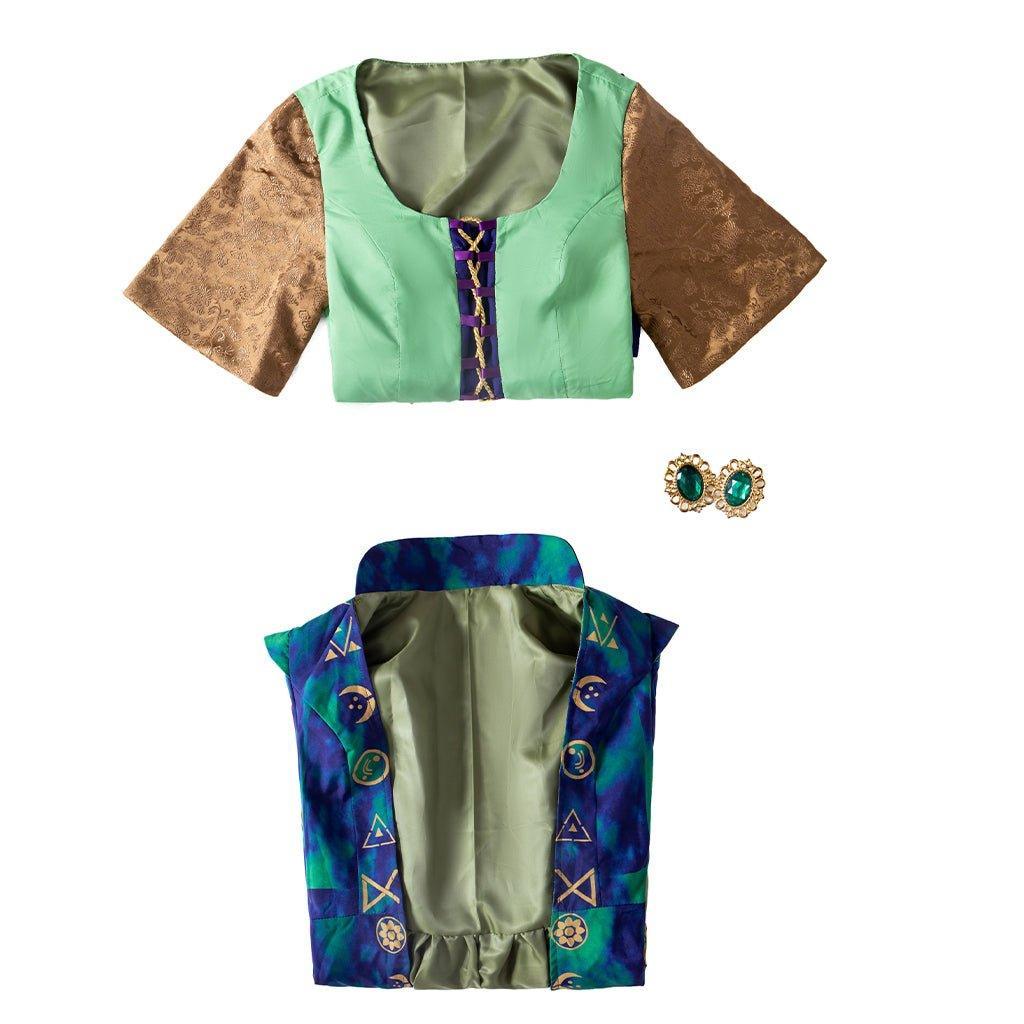 Women's Winifred Sanderson Cosplay Costume | Green Witch Robe for Halloween & Cosplay-Astricos