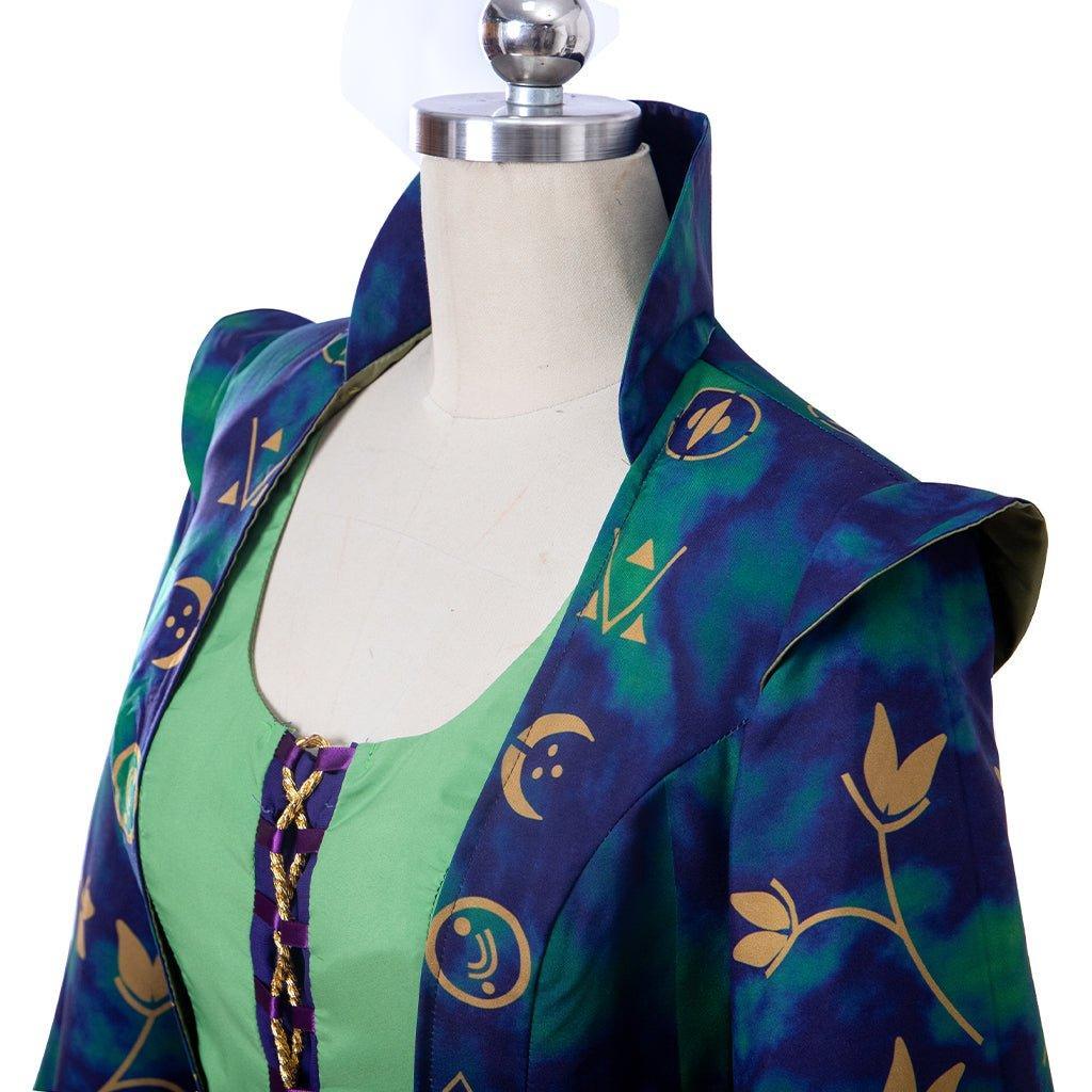 Women's Winifred Sanderson Cosplay Costume | Green Witch Robe for Halloween & Cosplay-Astricos