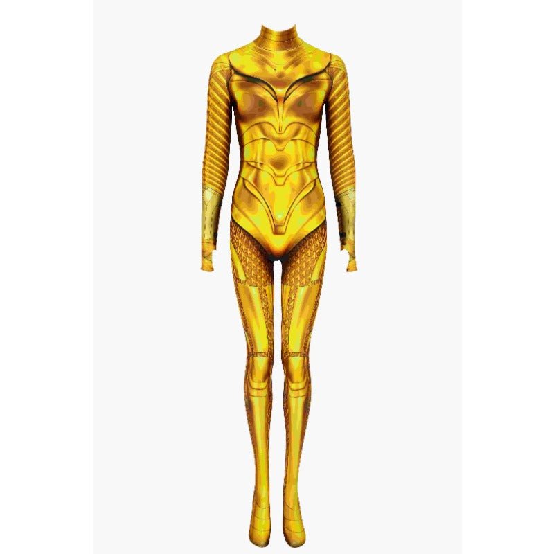 Wonder Woman Cosplay Costume Printed Spandex Jumpsuit for Halloween & Parties - Astricos