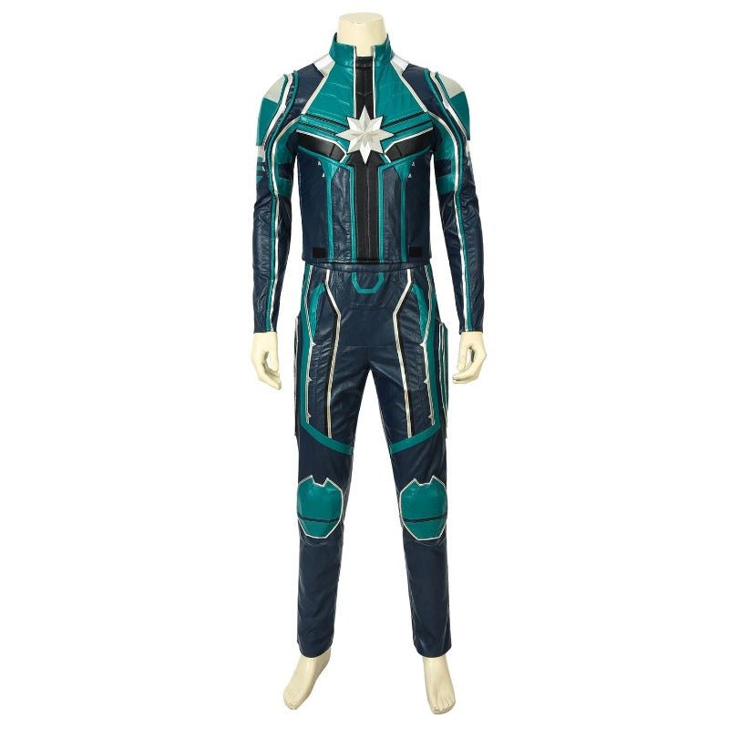 Premium Yon Rogg Star Force Captain Marvel Cosplay Costume - PU Leather Outfit-Astricos