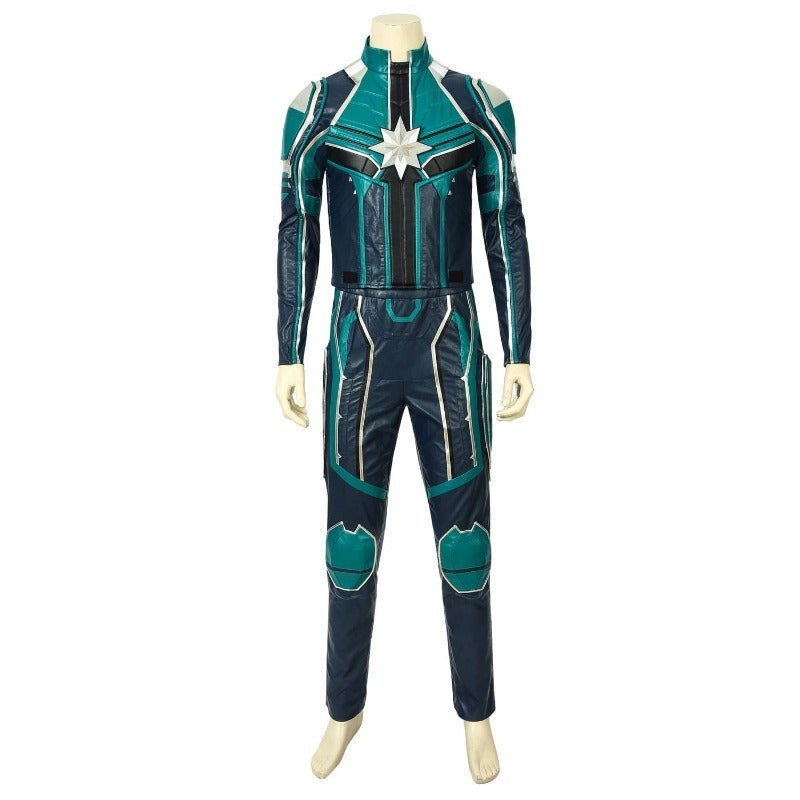 Premium Yon Rogg Star Force Captain Marvel Cosplay Costume - PU Leather Outfit-Astricos