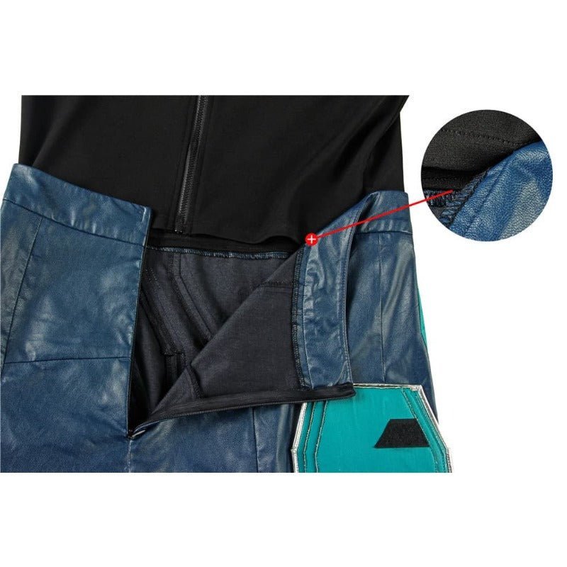 Premium Yon Rogg Star Force Captain Marvel Cosplay Costume - PU Leather Outfit-Astricos