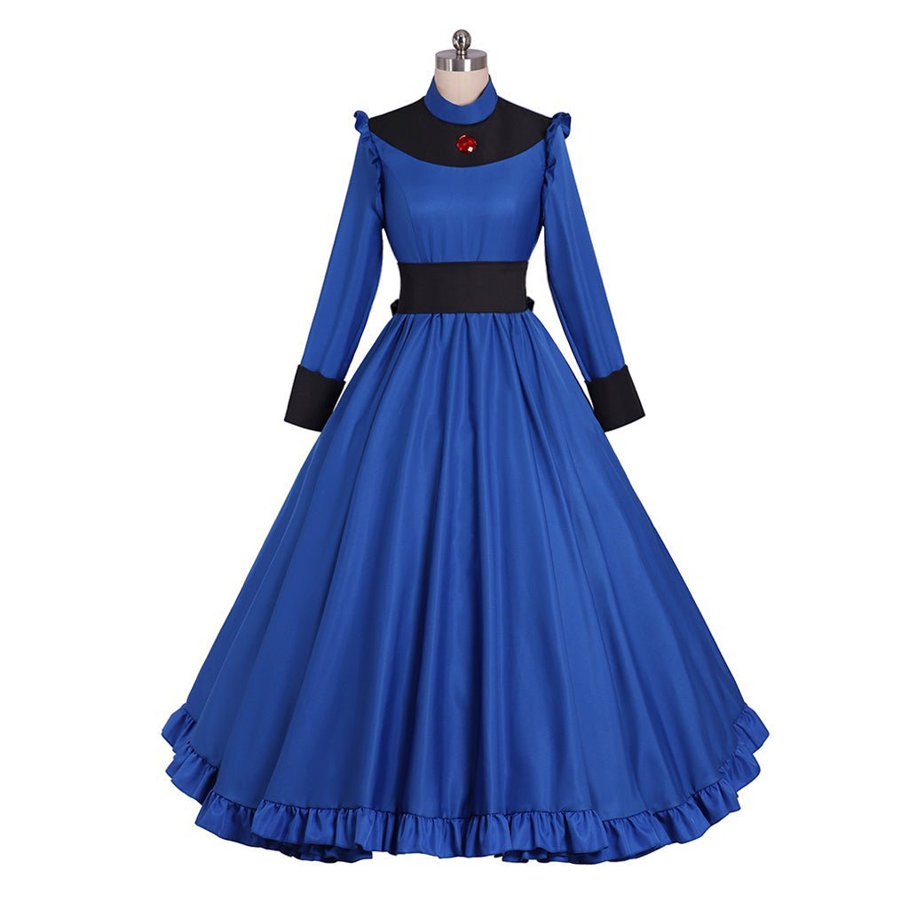 Yubaba Grandma Blue Cosplay Costume - Spirited Away Yubaba Outfit-Astricos