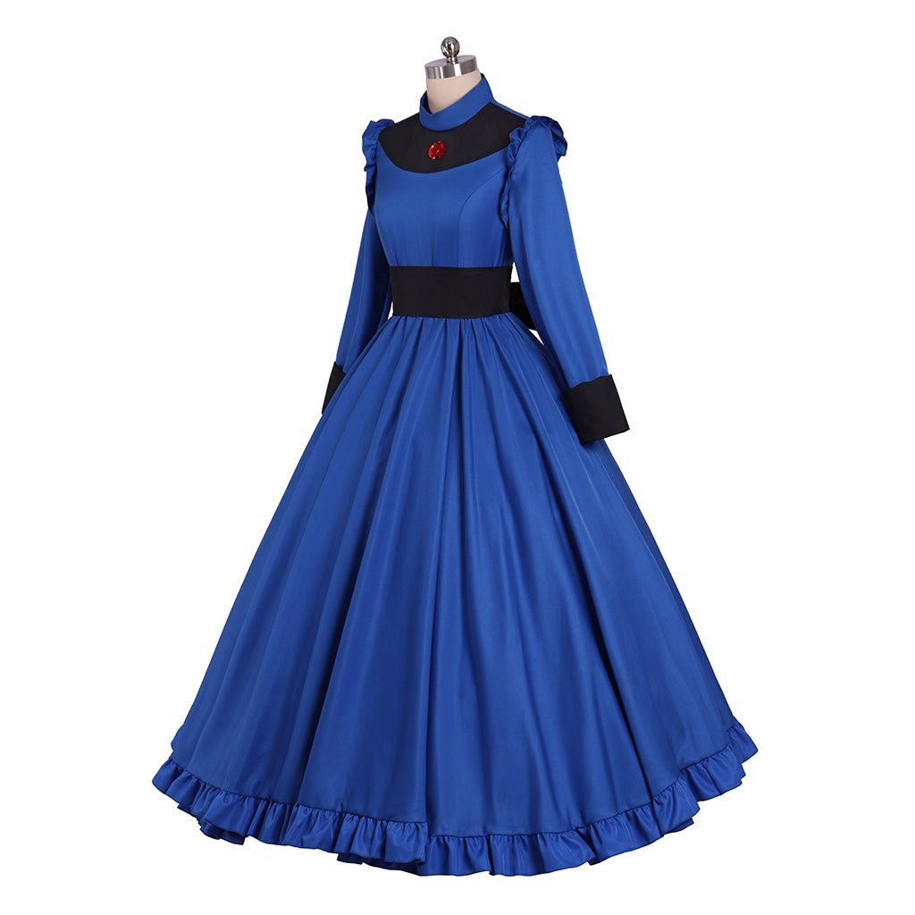 Yubaba Grandma Blue Cosplay Costume - Spirited Away Yubaba Outfit-Astricos
