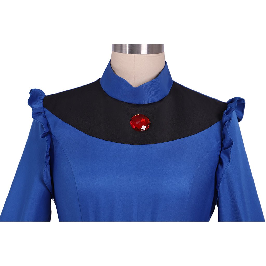 Yubaba Grandma Blue Cosplay Costume - Spirited Away Yubaba Outfit-Astricos