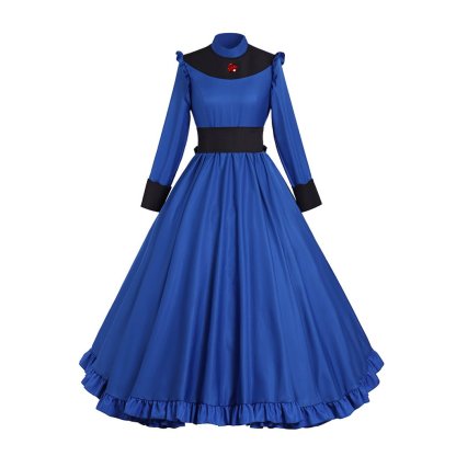 Yubaba Grandma Blue Cosplay Costume - Spirited Away Yubaba Outfit-Astricos