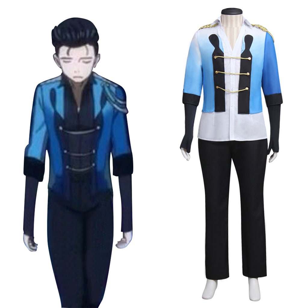 Viktor Nikiforov Yuri on Ice Performance Cosplay Costume - Elegant Ice Skating Suit-Astricos