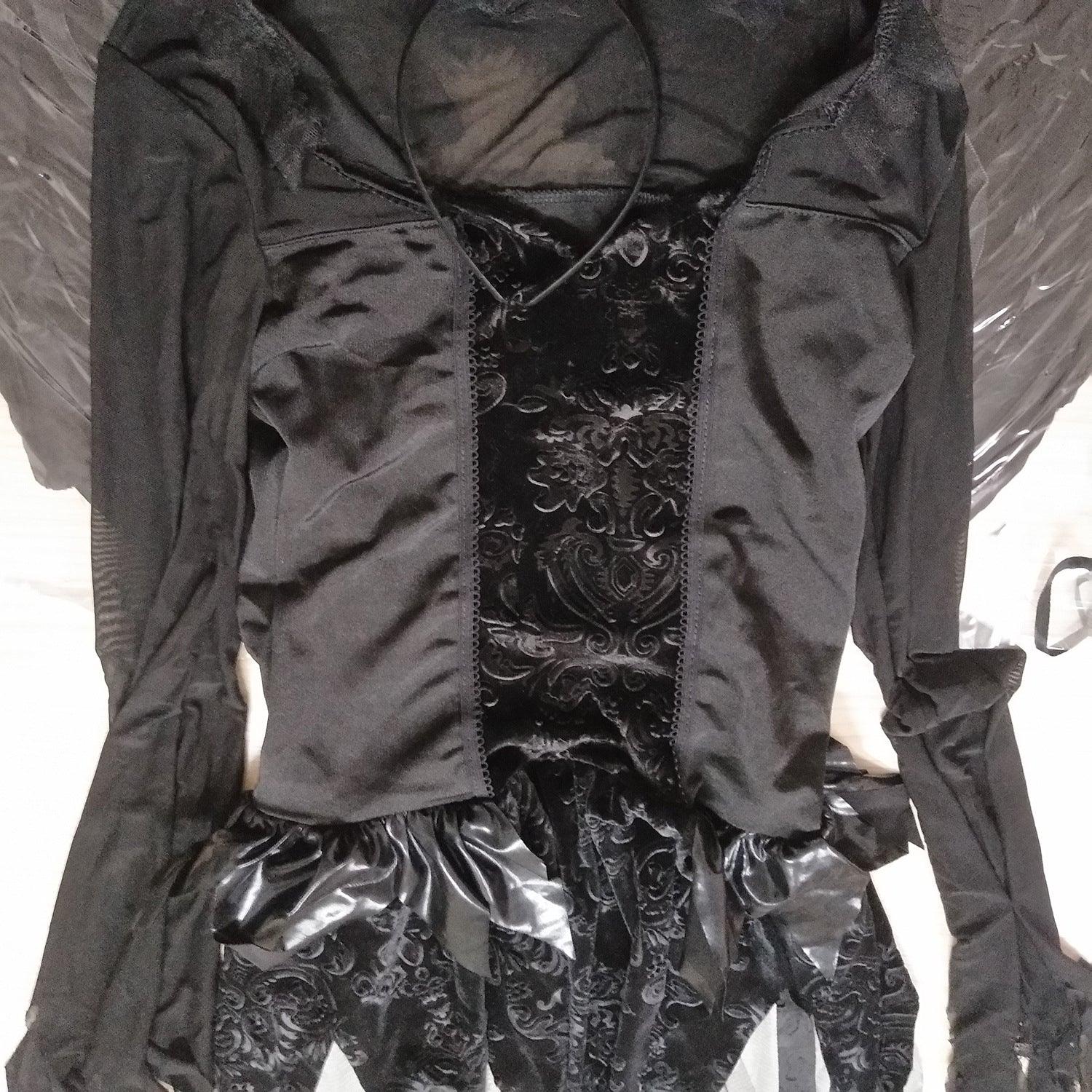 Zombie Dark Angel Women’s Costume | Gothic Evil Angel Cosplay | Halloween Ghost Bride Outfit-Astricos