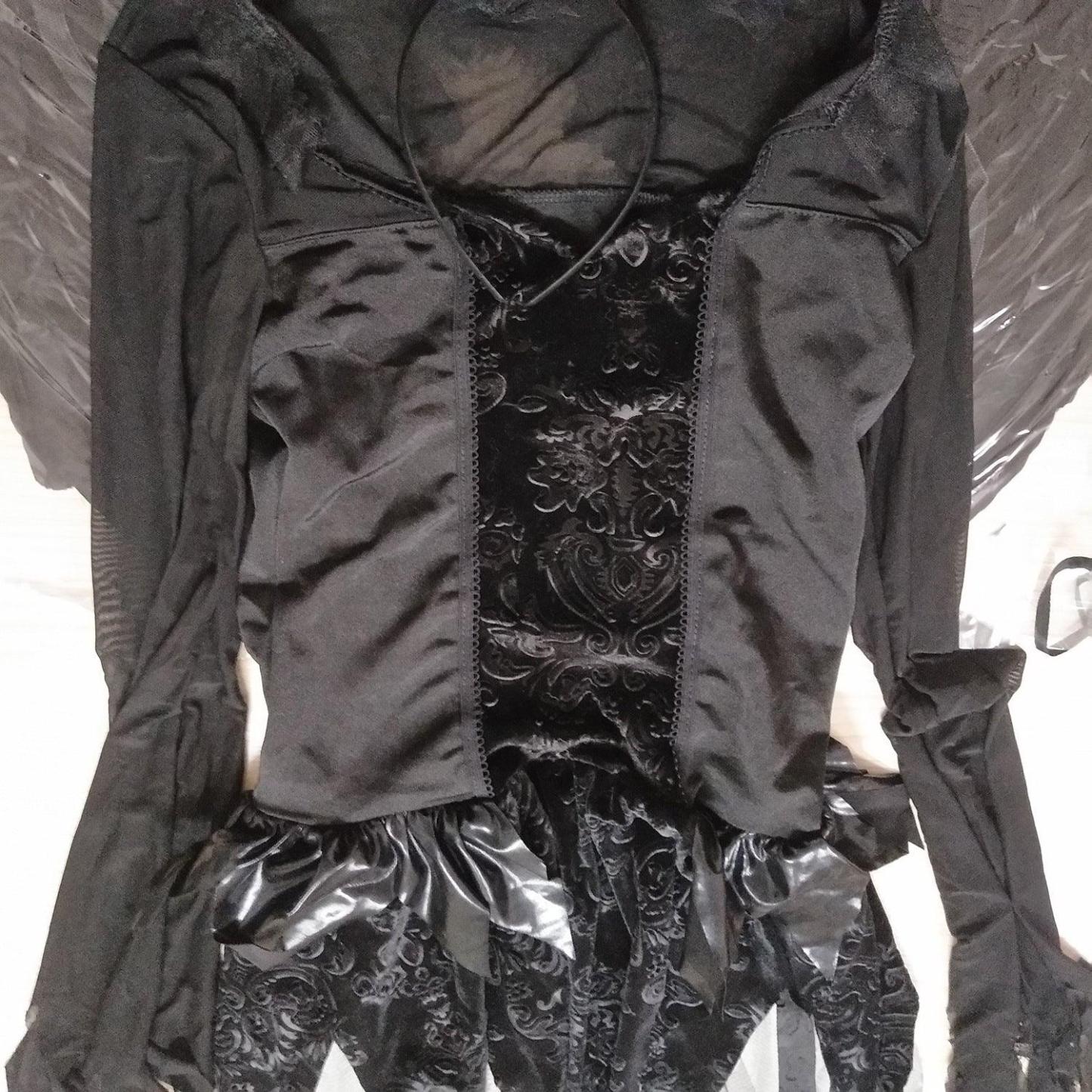 Zombie Dark Angel Women’s Costume | Gothic Evil Angel Cosplay | Halloween Ghost Bride Outfit-Astricos