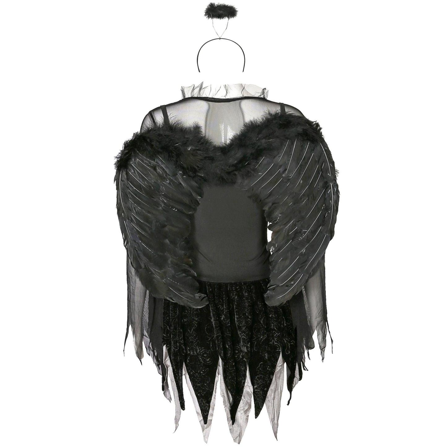 Zombie Dark Angel Women’s Costume | Gothic Evil Angel Cosplay | Halloween Ghost Bride Outfit-Astricos