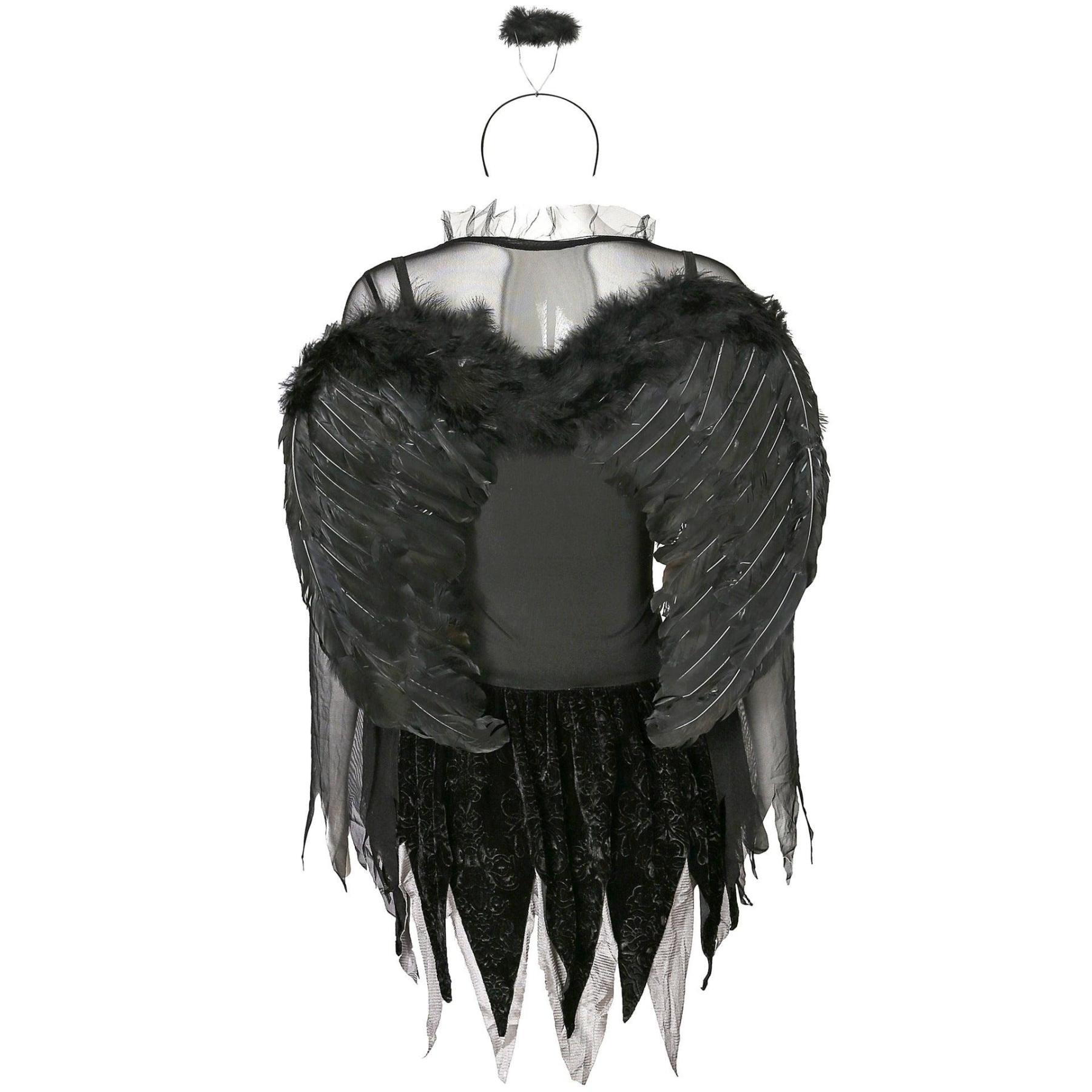 Zombie Dark Angel Women’s Costume | Gothic Evil Angel Cosplay | Halloween Ghost Bride Outfit-Astricos