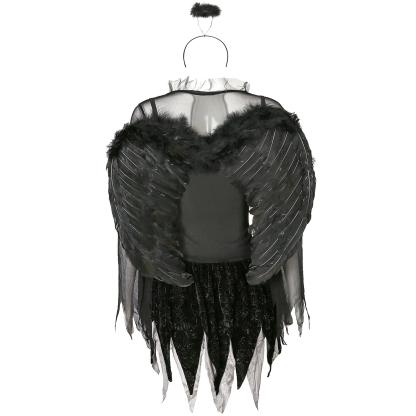 Zombie Dark Angel Women’s Costume | Gothic Evil Angel Cosplay | Halloween Ghost Bride Outfit-Astricos