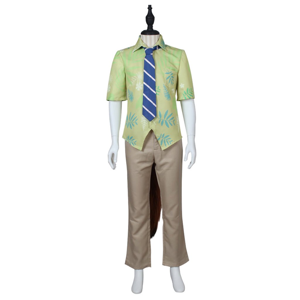 Zootopia Fox Nick Wilde Cosplay Costume Full Set with Ears & Tail for Halloween-Astricos