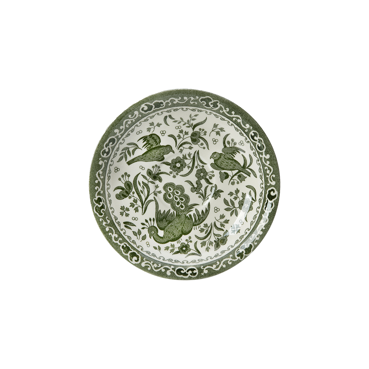 Green Regal Peacock Tea Saucer